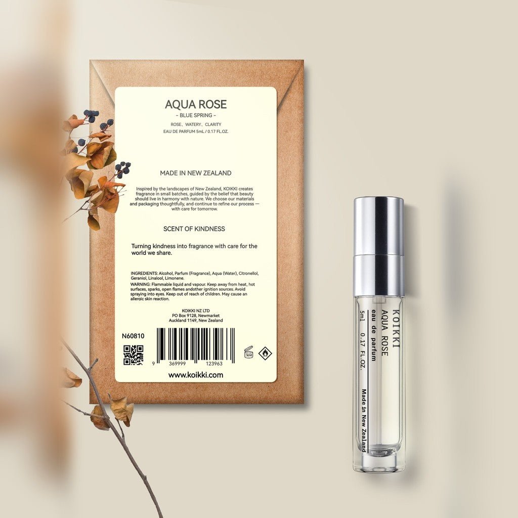 Koikki | Perfume - Aqua Rose/Blue Spring - Cove. Beach Essentials