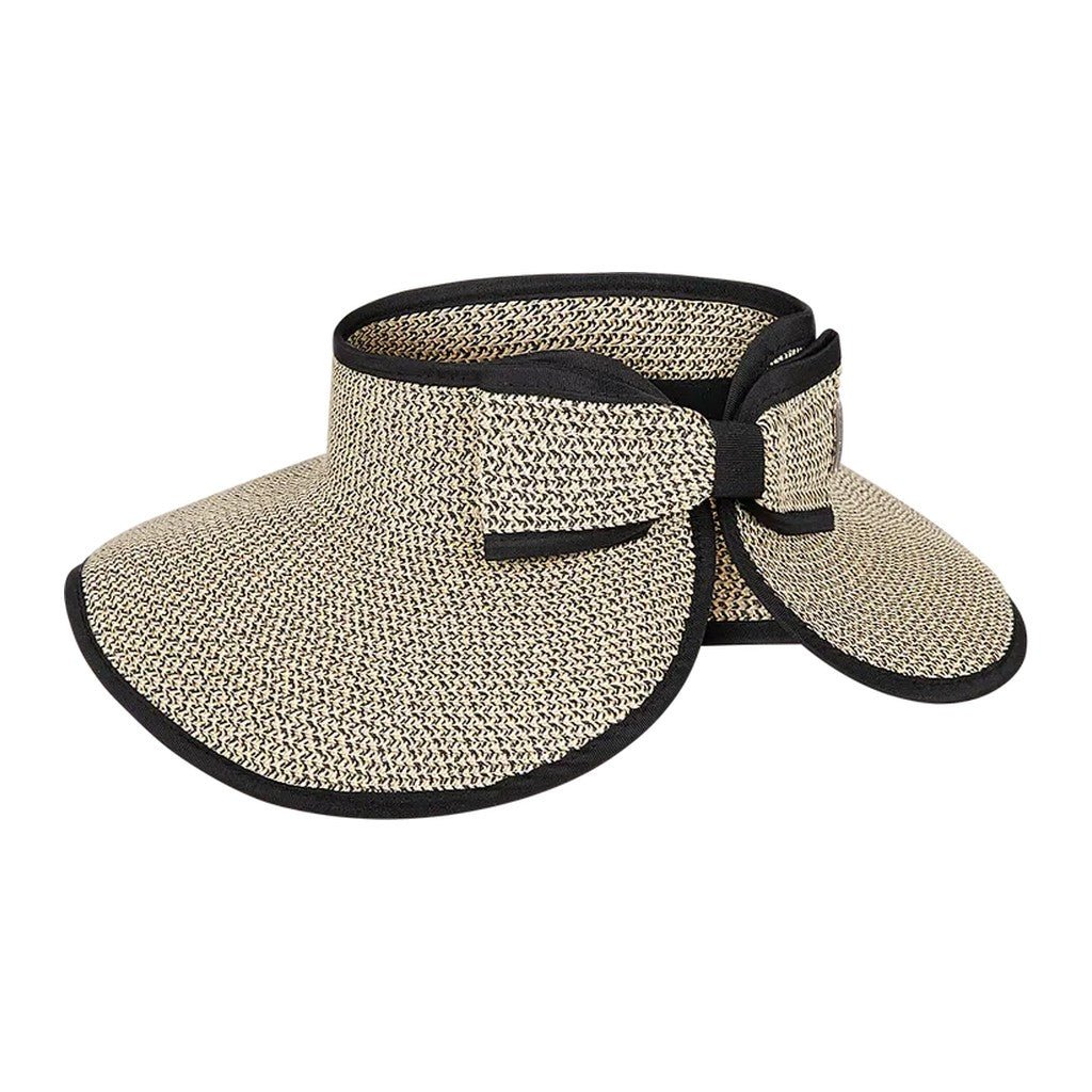 Kooringal Poolside Roll Up Visor Black - Cove. Beach Essentials