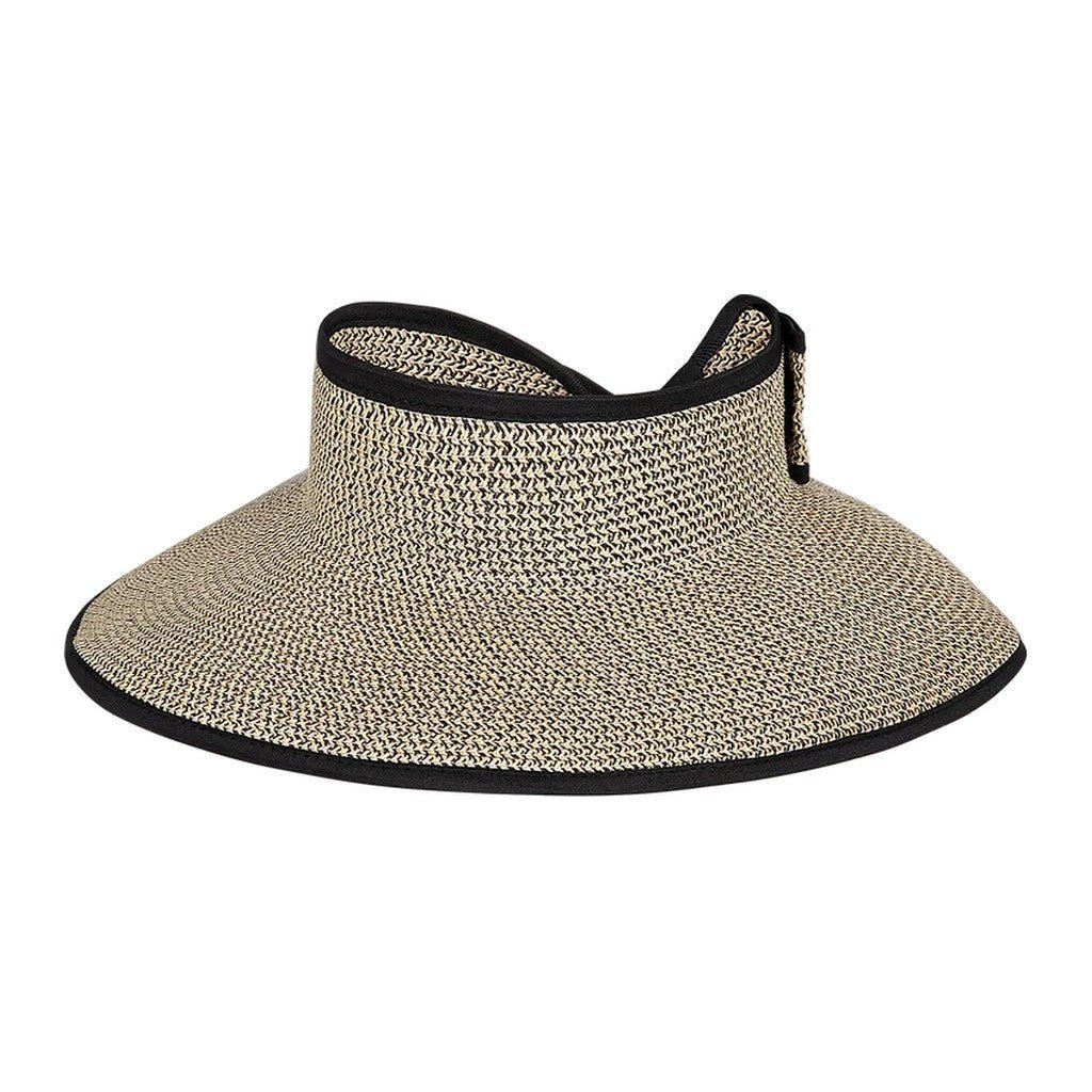 Kooringal Poolside Roll Up Visor Black - Cove. Beach Essentials