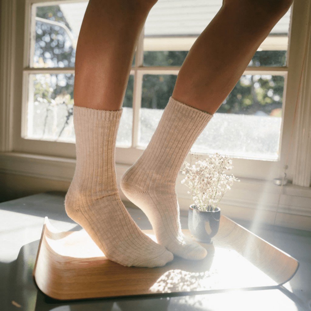 Le Bon Shoppe Cottage Socks White Linen 2 PR - Cove. Beach Essentials