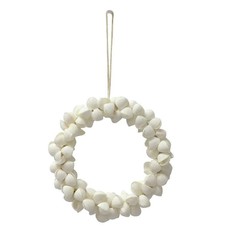 Le Forge | Shell Arca Wreath 30cm - White - Cove. Beach Essentials