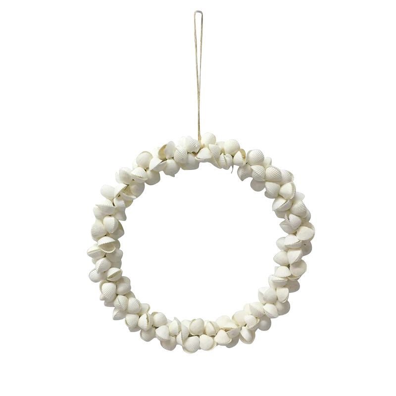 Le Forge | Shell Wreath - White - Cove. Beach Essentials