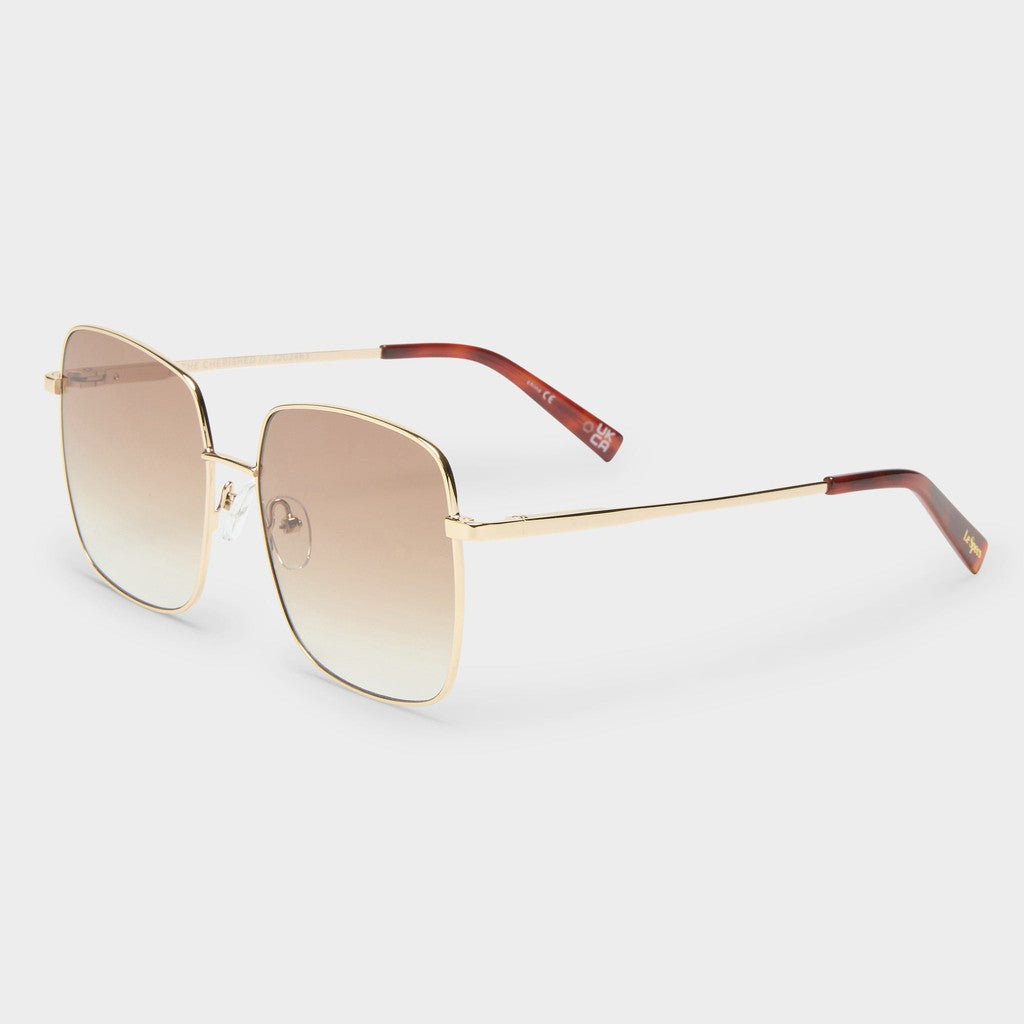 Le Specs The Cherished Gold sunglasses, angled view
