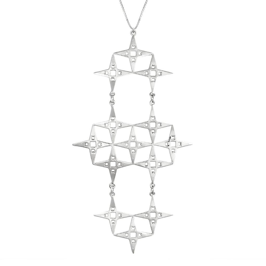 LINDI KINGI x Kelly The North Star Necklace | Platinum - Cove. Beach Essentials