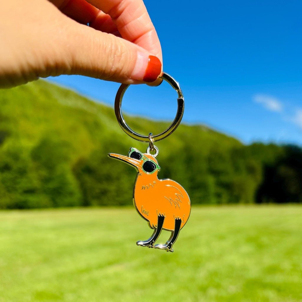 Little &amp; Pretty | Enamel Keyring - Kiwi - Cove. Beach Essentials