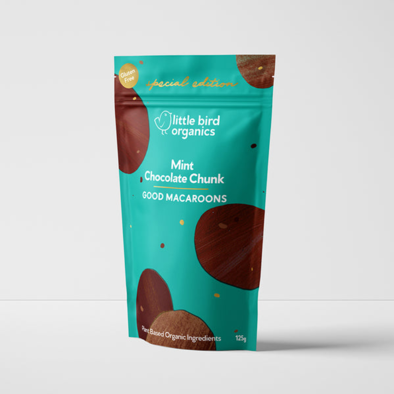 Little Bird Organics | Good Macaroons – Mint Choc Chunk