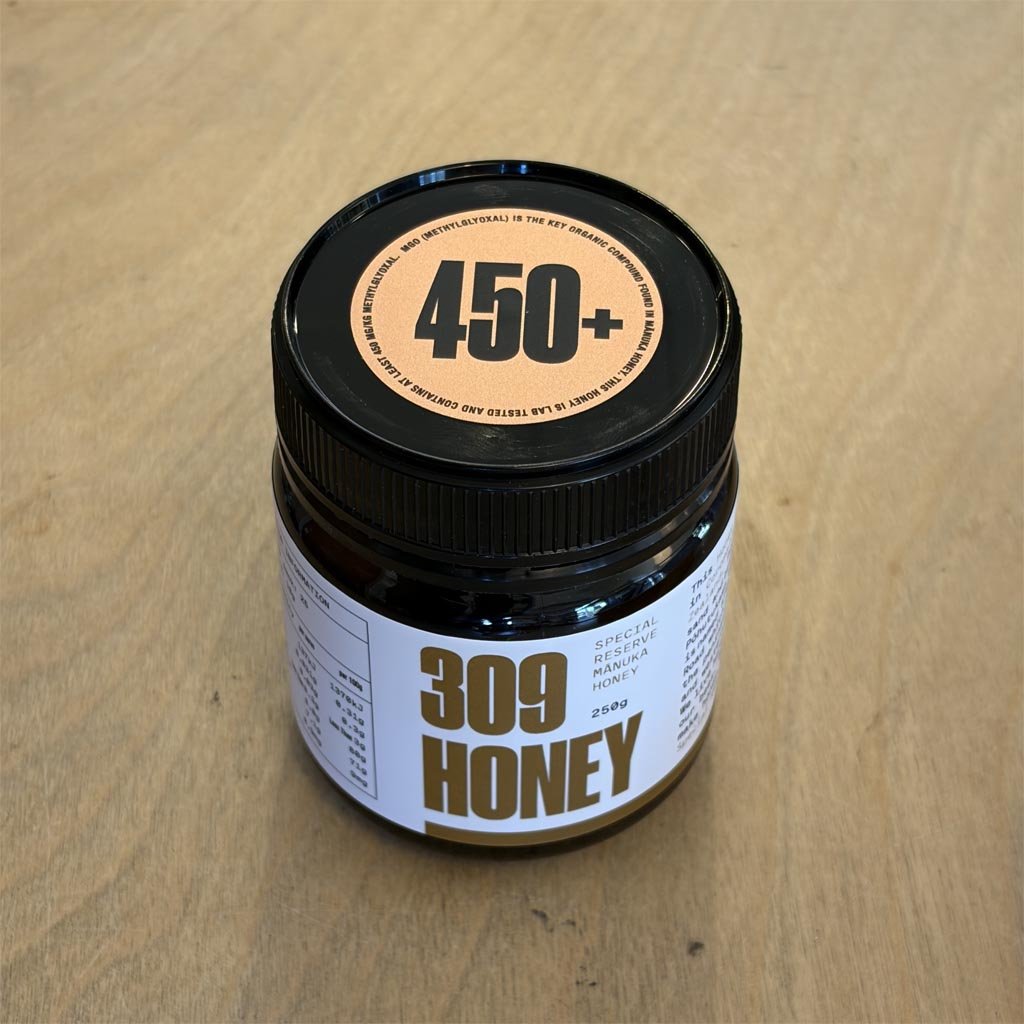 MƒÅnuka Honey Sampler Box 4 x 250g | 309 Honey - Cove. Beach Essentials