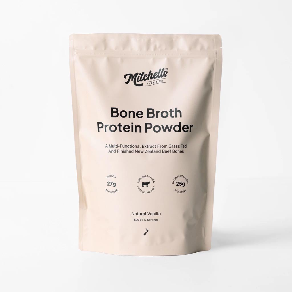 Mitchells Nutrition Bone Broth Protein Powder Natural Vanilla 500g