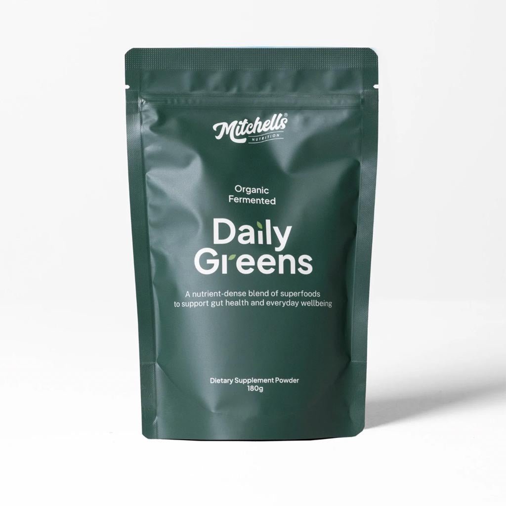 Mitchells Nutrition Daily Greens 180g organic fermented greens powder