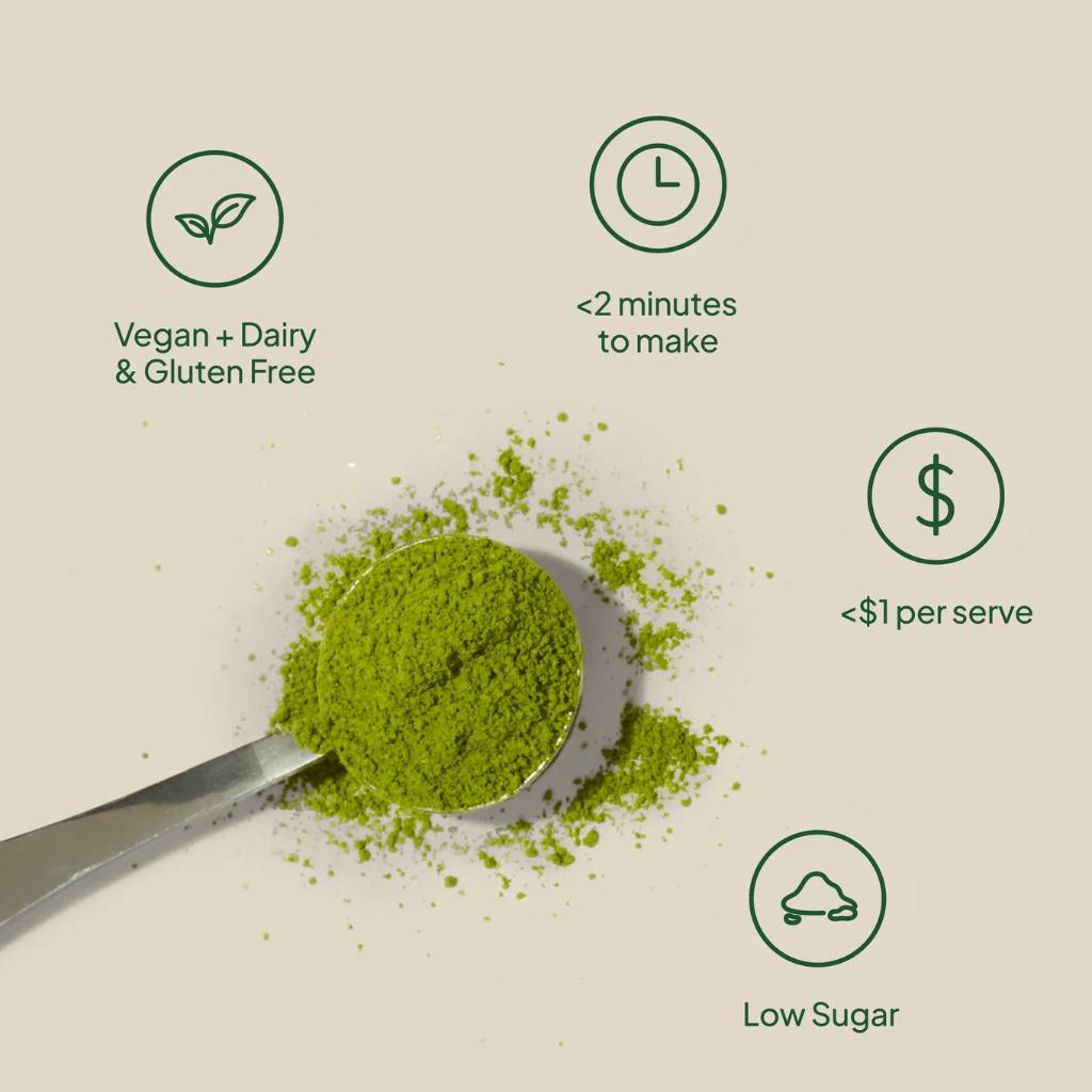Morning Made | Matcha Latte - Vanilla Blend 240g - Cove. Beach Essentials