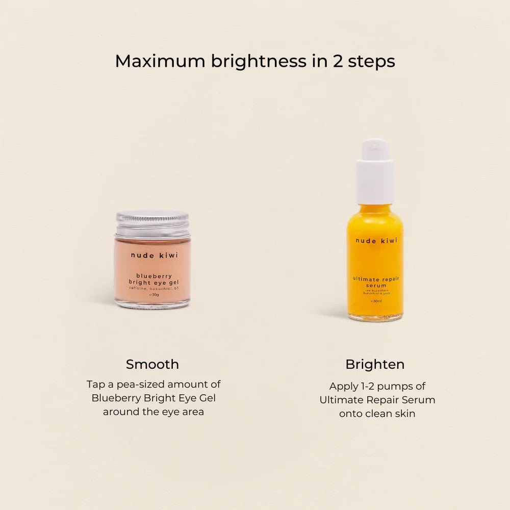 Nude Kiwi | Blueberry Bright Eye Gel 30g - Cove. Beach Essentials
