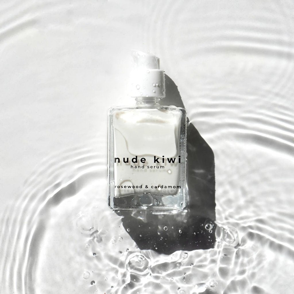 Nude Kiwi | Hand Serum Rosewood and Cardamom 50ml - Cove. Beach Essentials