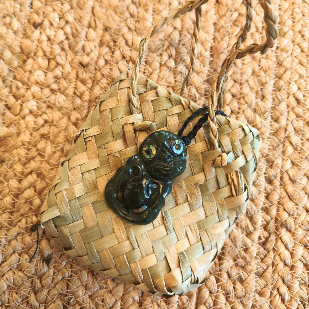 NZ Greenstone Pounamu | Dale Borland Tiki Necklace - Cove. Beach Essentials