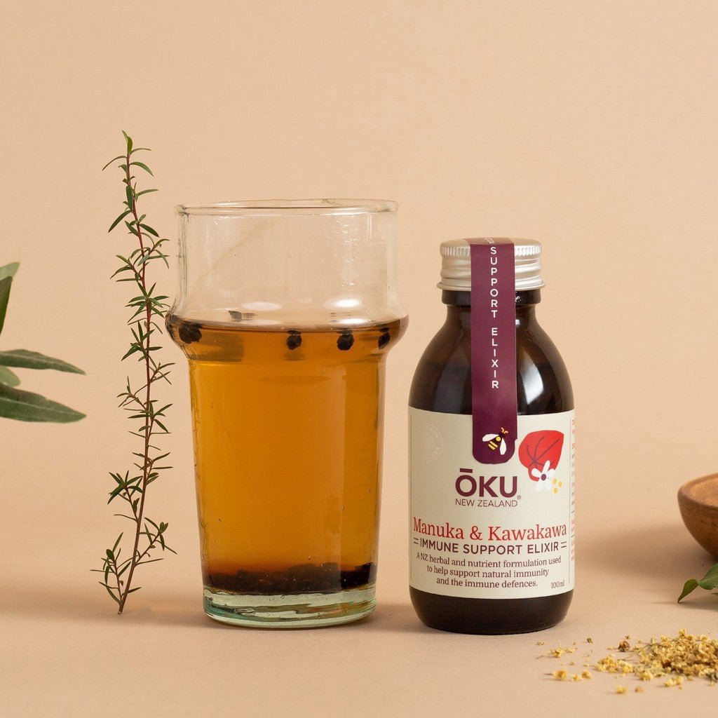 Oku | Immune Support Elixir 100ml - Cove. Beach Essentials