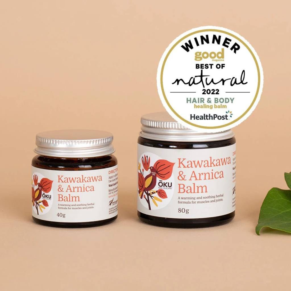 OKU | Kawakawa &amp; Arnica Balm / 80g - Cove. Beach Essentials