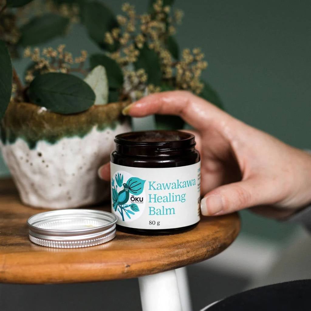 OKU | Kawakawa Healing Balm / 80g - Cove. Beach Essentials