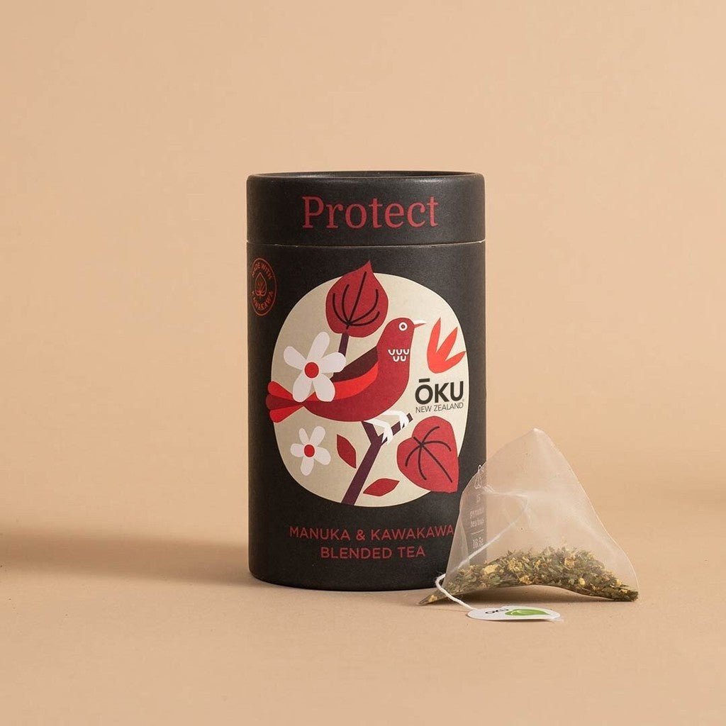 OKU | Tea Tube / Protect / 15 teabags - Cove. Beach Essentials