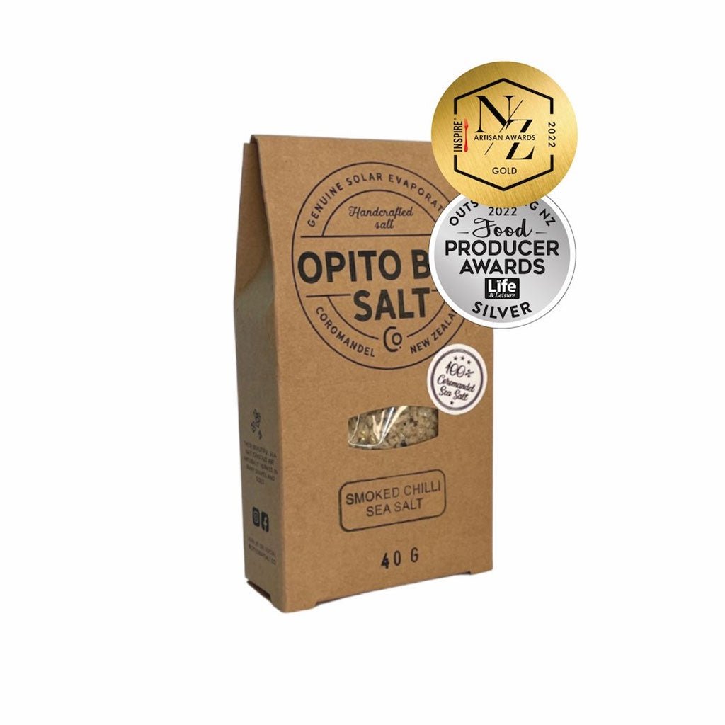 Opito Bay Salt | Fiery Red Chilli Sea Salt 50g - Cove. Beach Essentials