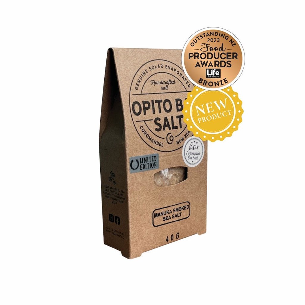 Opito Bay Salt Manuka Smoked Sea Salt 50g - Cove. Beach Essentials