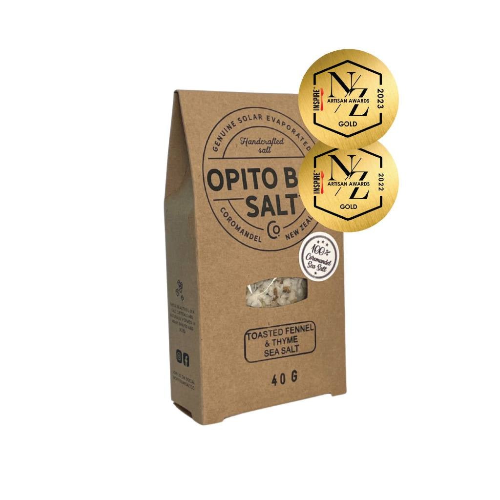 Opito Bay Toasted Fennel and Thyme Sea Salt 50g - Cove. Beach Essentials
