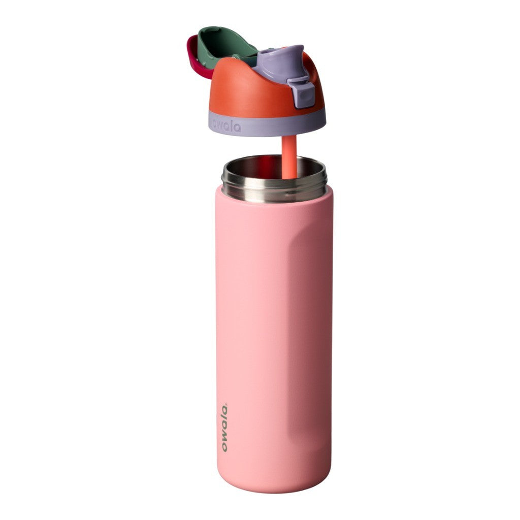 Owala FreeSip Water Bottle 710ml Sugar High on white
