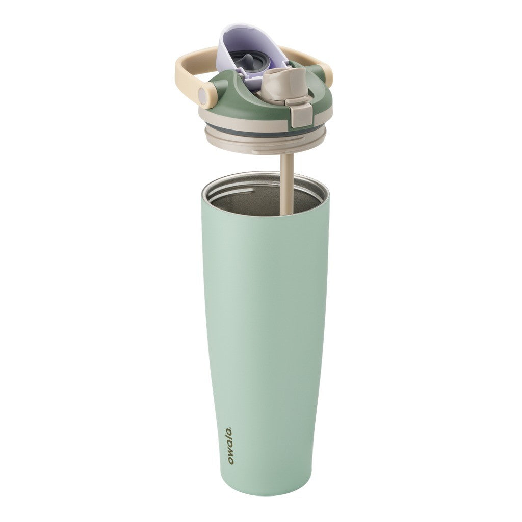 Owala FreeSip Sway Water Bottle 1185ml Eucalyptus on white
