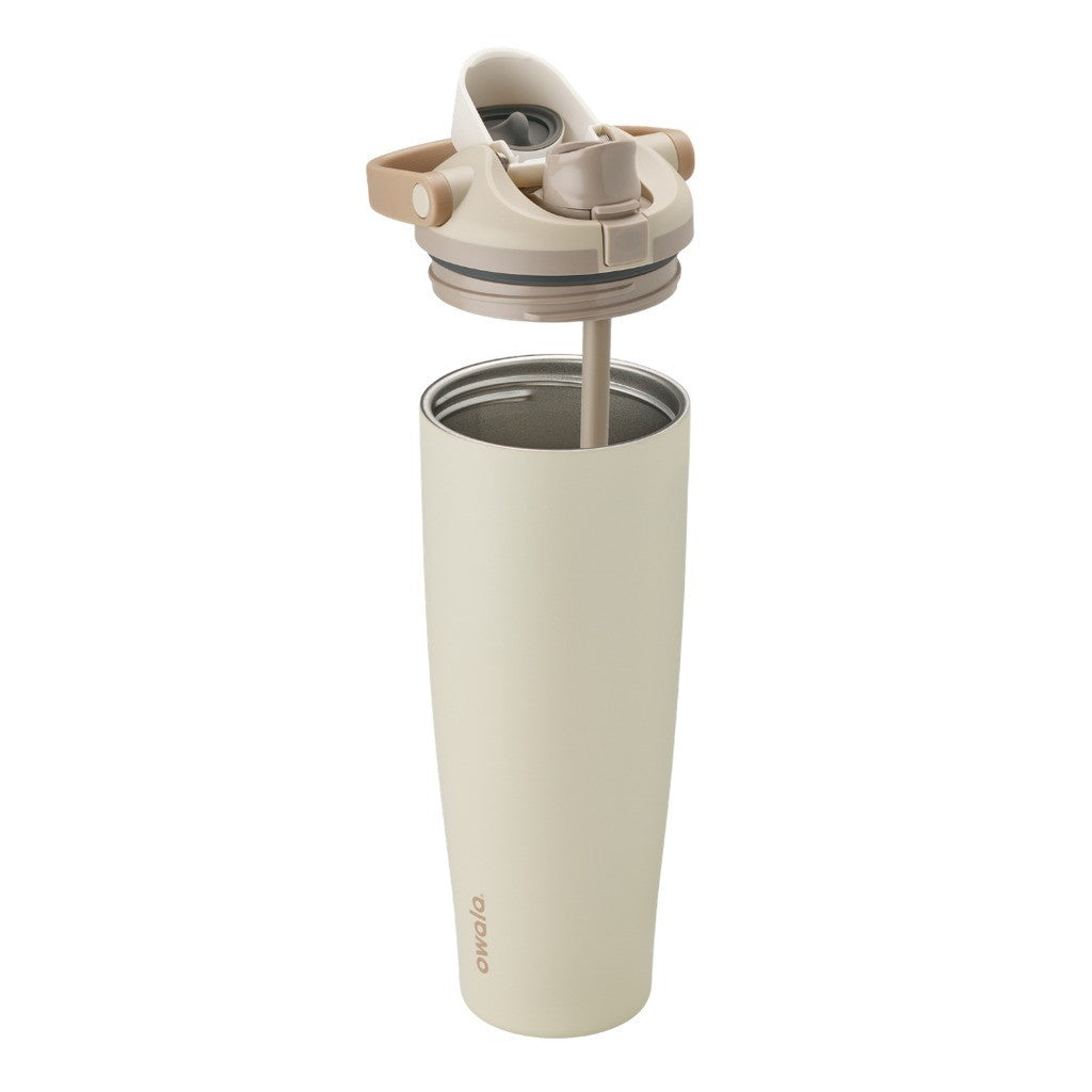 Owala FreeSip Sway Water Bottle 1185ml Lightly Toasted on white