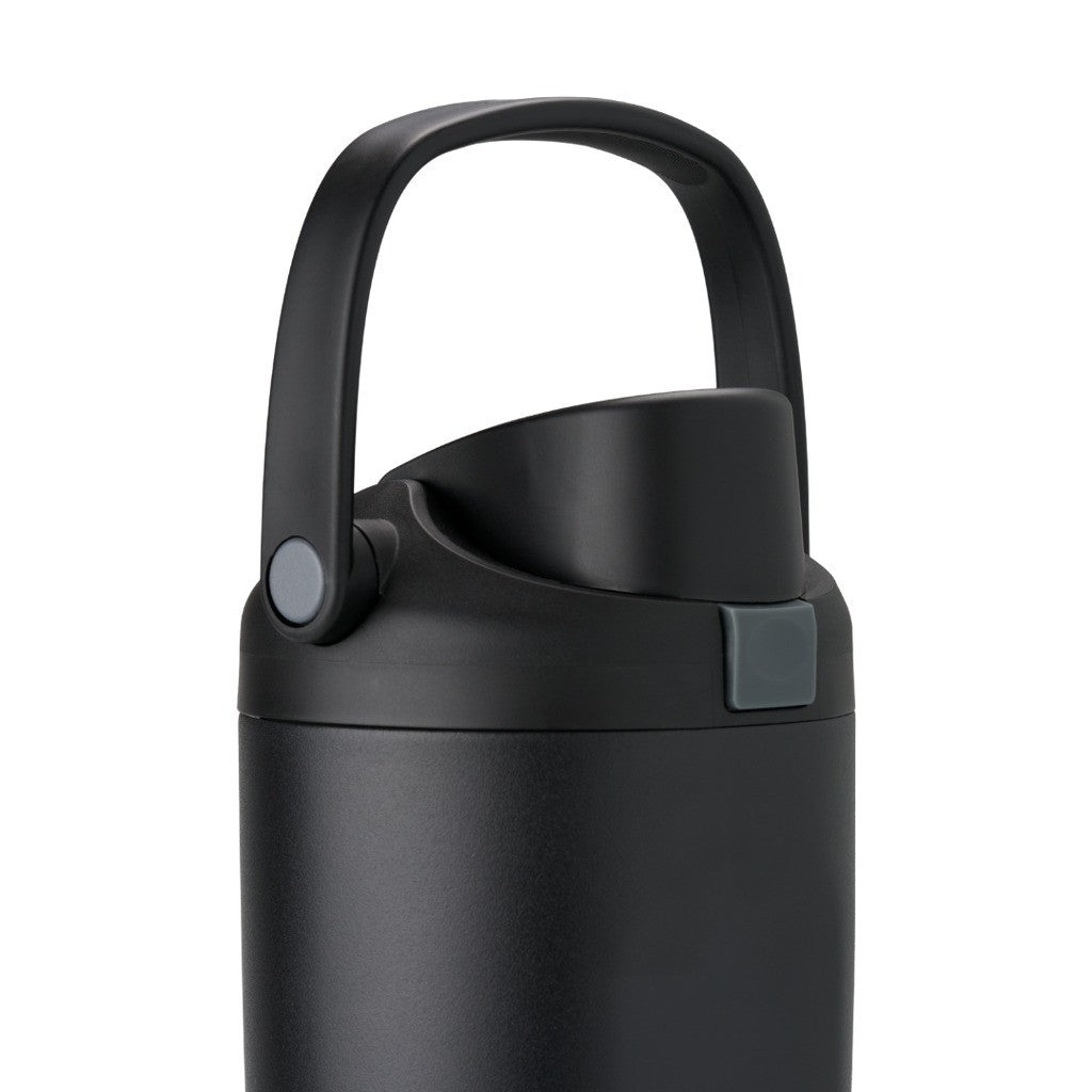Owala FreeSip Sway Water Bottle 1185ml Very, Very Dark with the carry handle up