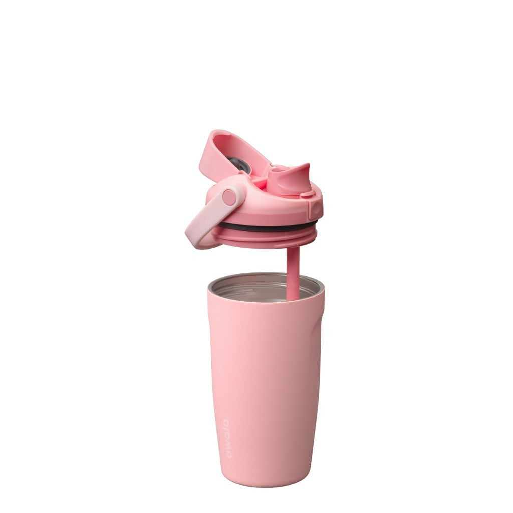 Owala FreeSip Sway Water Bottle 530ml Rose Quartz on white
