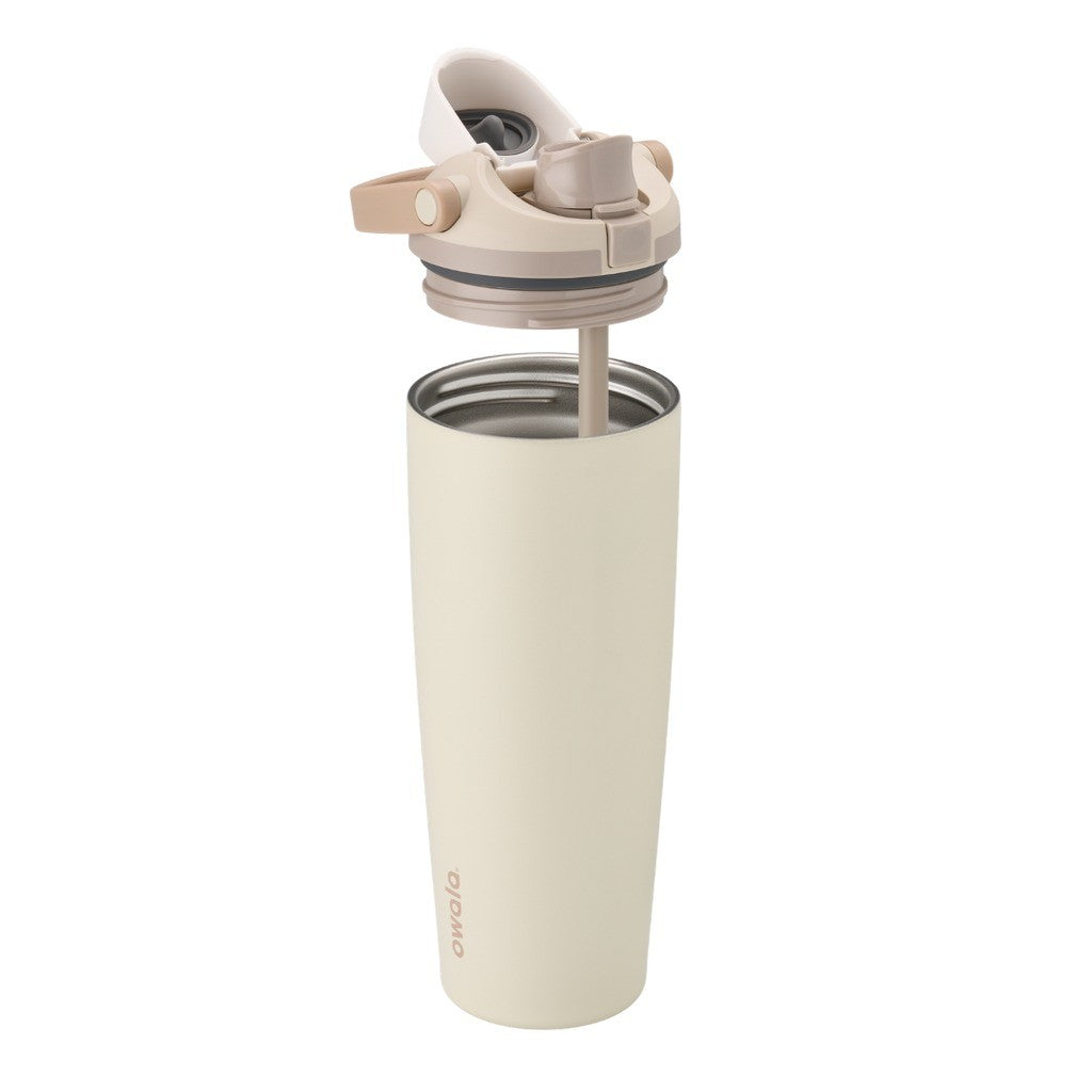 Owala FreeSip Sway Water Bottle 890ml Lightly Toasted on white