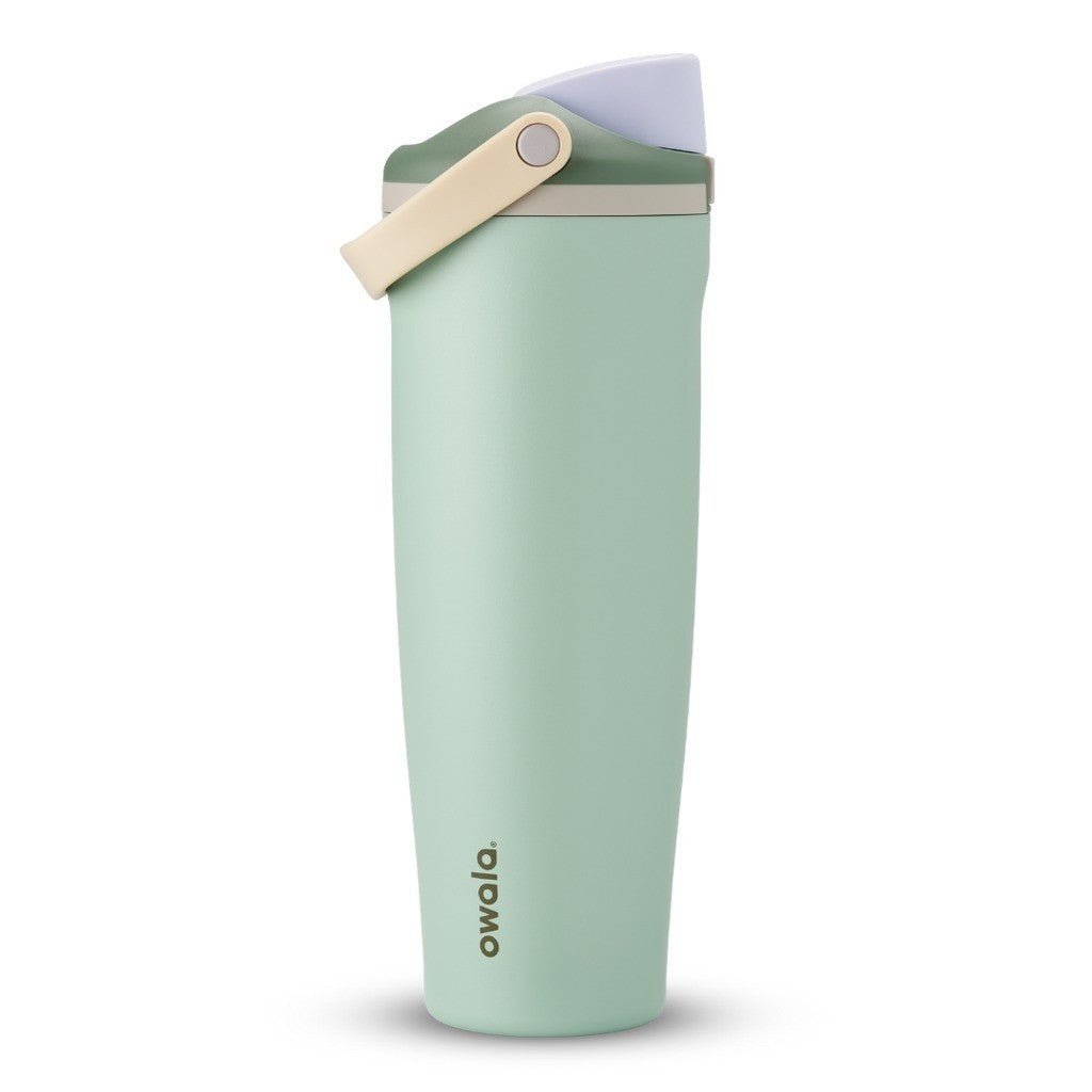 Owala FreeSip Sway Water Bottle 1185ml Eucalyptus on white
