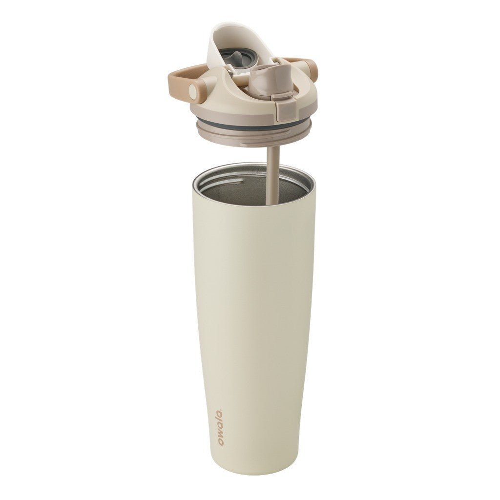 Owala FreeSip Sway Water Bottle 1185ml Lightly Toasted on white