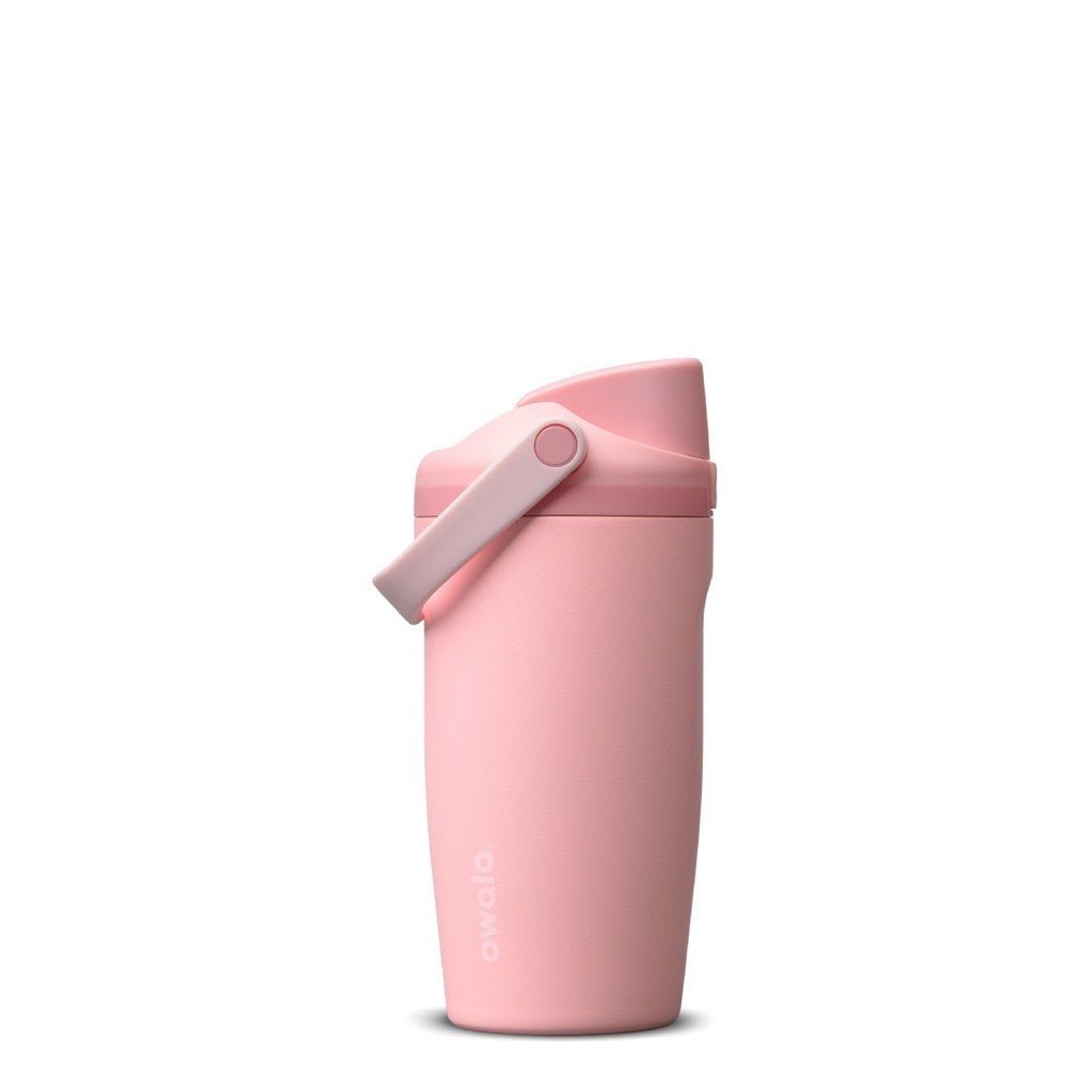 Owala FreeSip Sway Water Bottle 530ml Rose Quartz on white