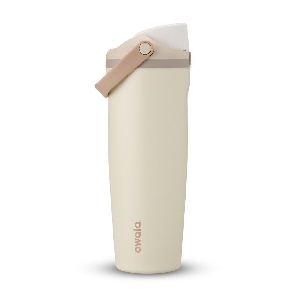 Owala FreeSip Sway Water Bottle 890ml Lightly Toasted on white