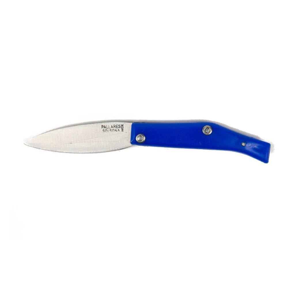 Pallarès Pocket Knife | Resin Handle | 7cm Carbon Steel - Blue - Cove. Beach Essentials