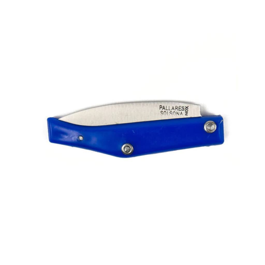 Pallarès Pocket Knife | Resin Handle | 7cm Carbon Steel - Blue - Cove. Beach Essentials