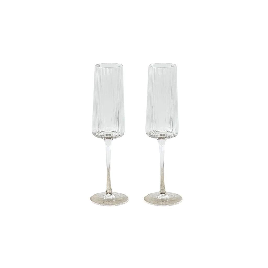 Papier Hq | Amalfi Champagne Glasses - Set of 2 - Cove. Beach Essentials