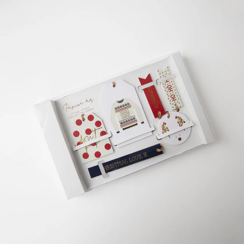 Papier Hq | Boxed Gift Tags - Christmas - Cove. Beach Essentials