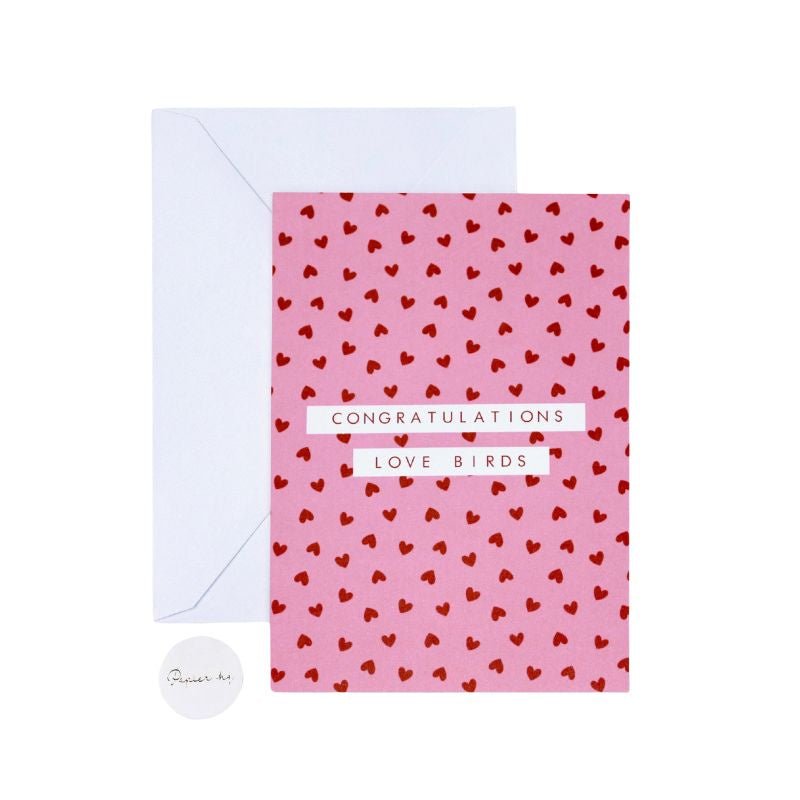 Papier HQ | Congrats Love Birds Greeting Card - Cove. Beach Essentials