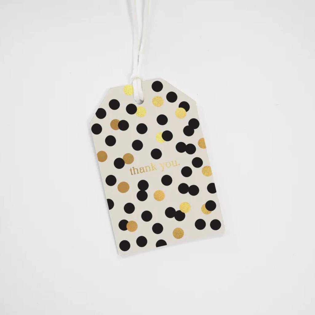 Papier Hq | Gift Tag - Polka Dot Thank You - Cove. Beach Essentials