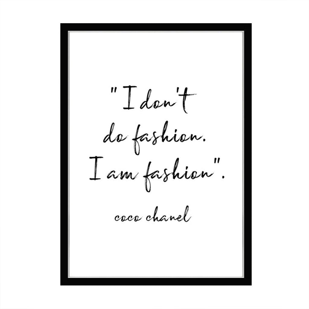 Papier HQ I Am Fashion A3 Print Framed - Cove. Beach Essentials
