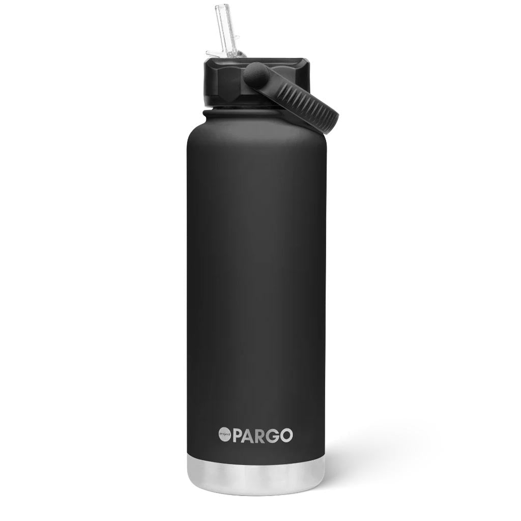 PARGO | 1200ml Sports Bottle - MIDNIGHT Black - Cove. Beach Essentials