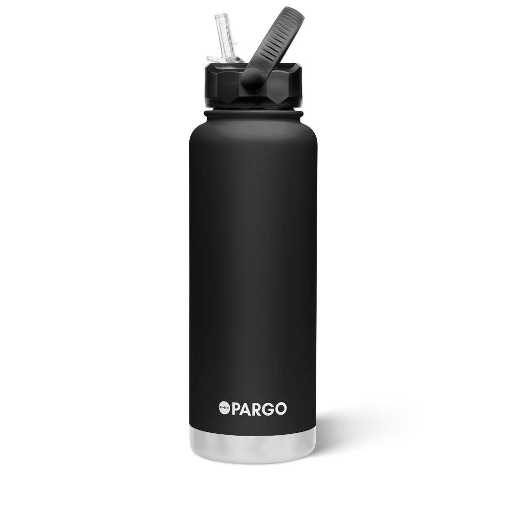 PARGO | 1200ml Sports Bottle - MIDNIGHT Black - Cove. Beach Essentials