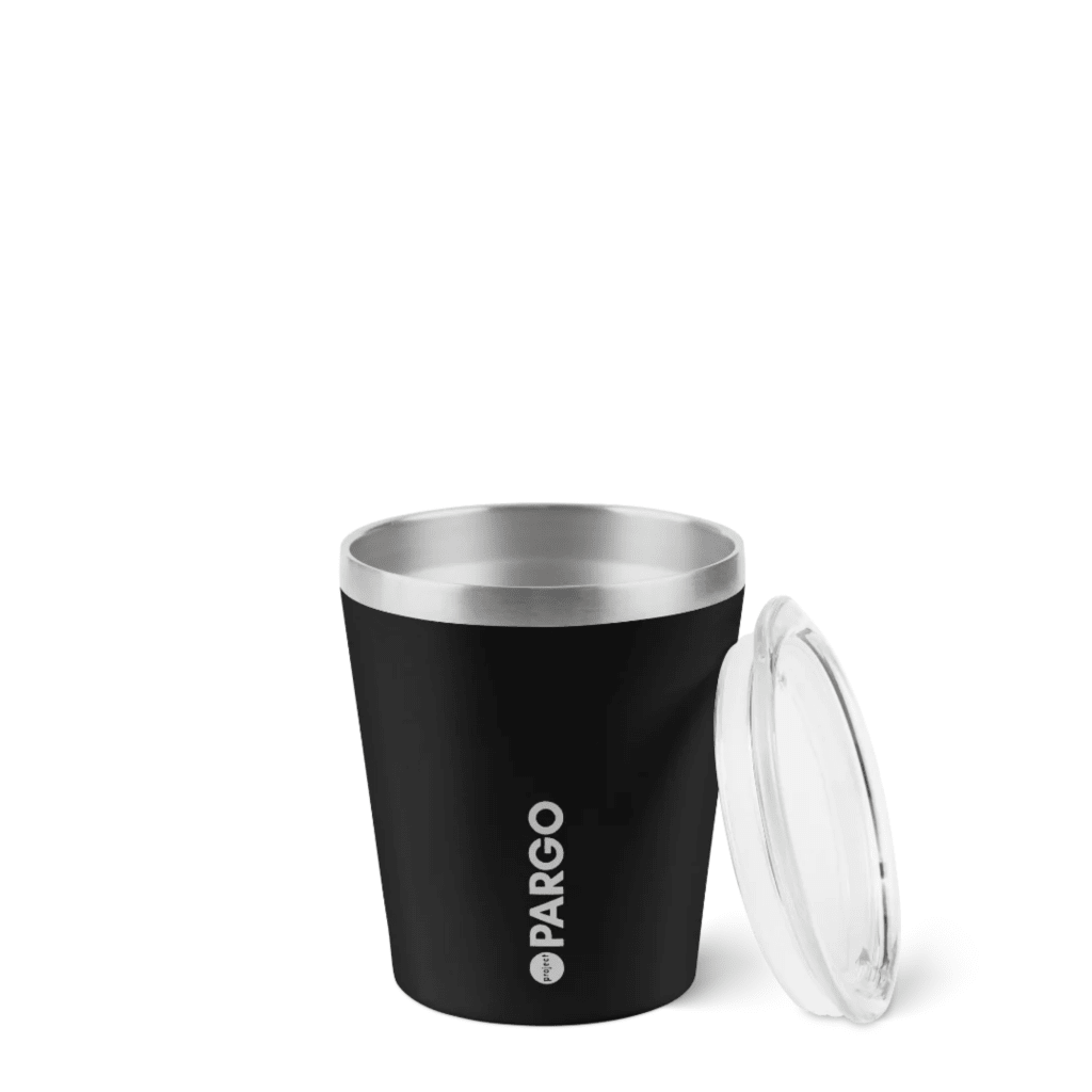 PARGO | 8oz Coffee Cup - MIDNIGHT Black - Cove. Beach Essentials