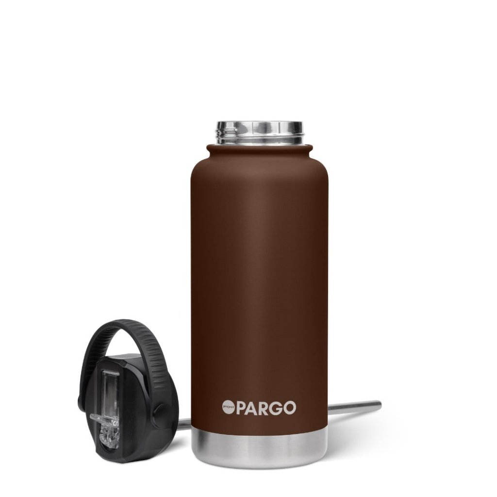 PARGO | 950ml Sports Bottle - CHOCOLATE BROWN - Cove. Beach Essentials