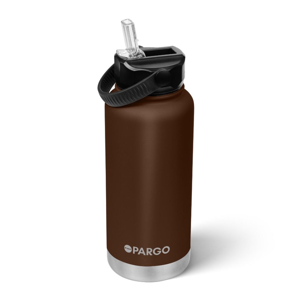 PARGO | 950ml Sports Bottle - CHOCOLATE BROWN - Cove. Beach Essentials
