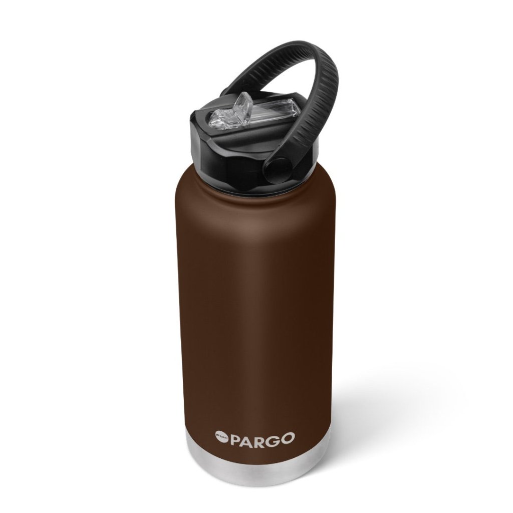 PARGO | 950ml Sports Bottle - CHOCOLATE BROWN - Cove. Beach Essentials
