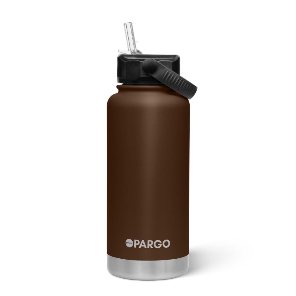PARGO | 950ml Sports Bottle - CHOCOLATE BROWN - Cove. Beach Essentials