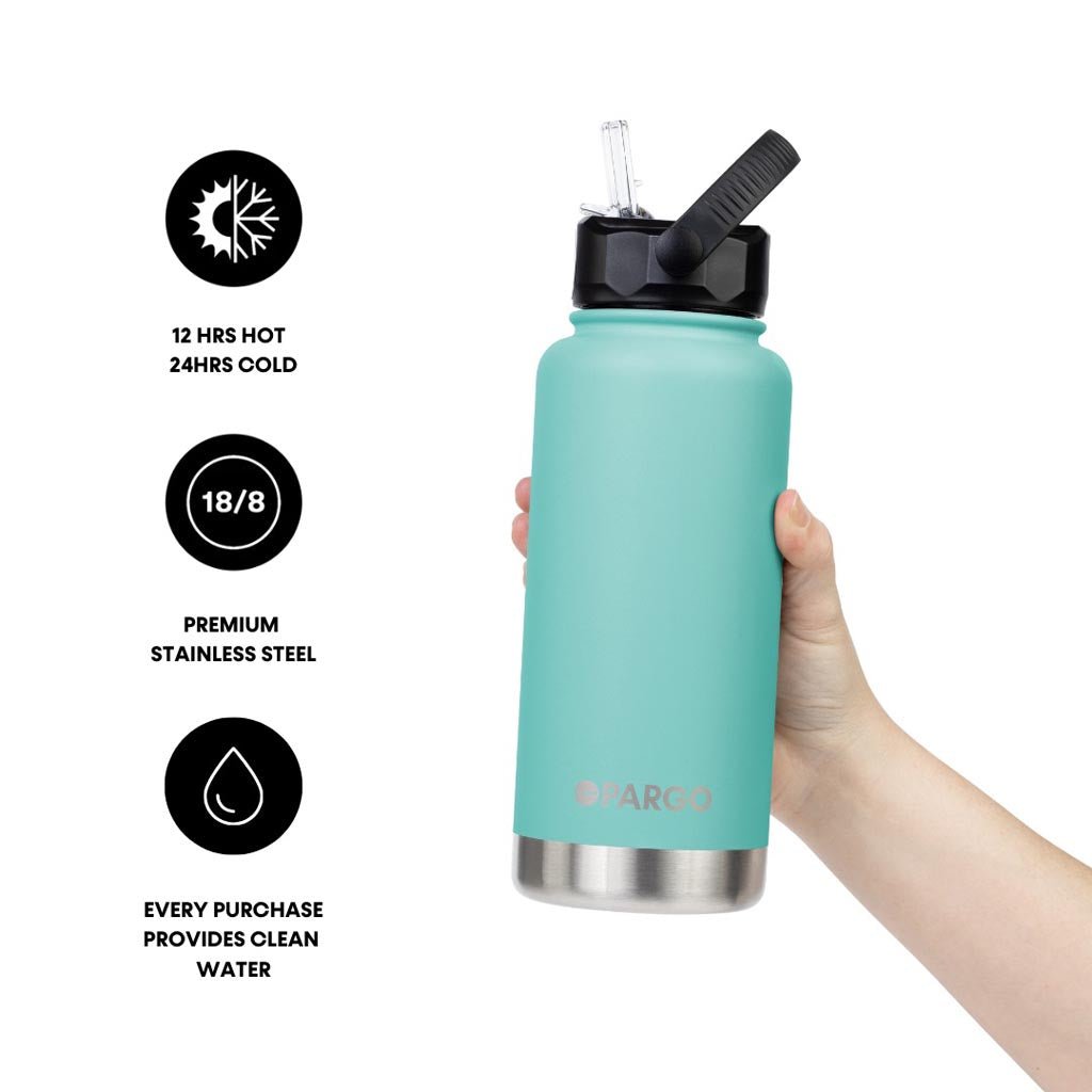 PARGO | 950ml Sports Bottle - ISLAND TURQUOISE - Cove. Beach Essentials