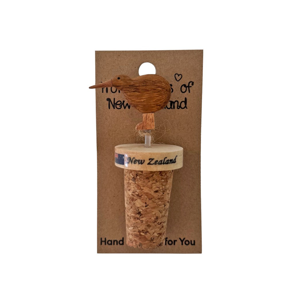 Kiwi bottle cork in packaging, front view